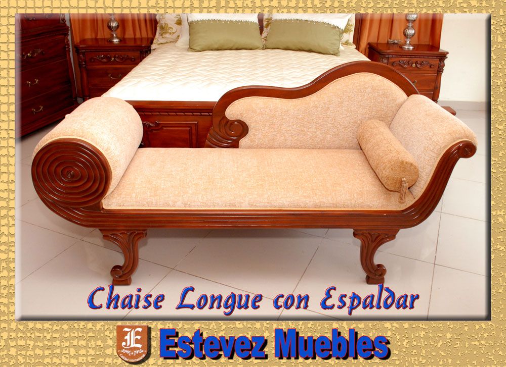 Chaise longue con espaldar